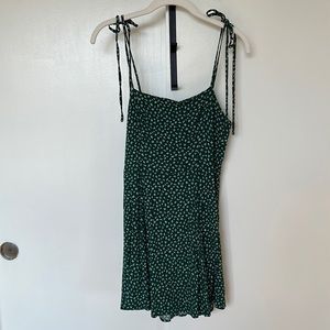 Reformation green mini a-line dress
